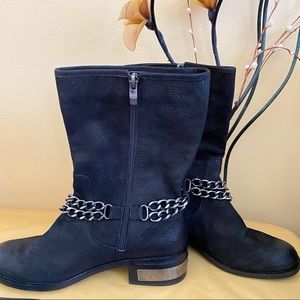 Vince Camuto Moto Boots Like New !